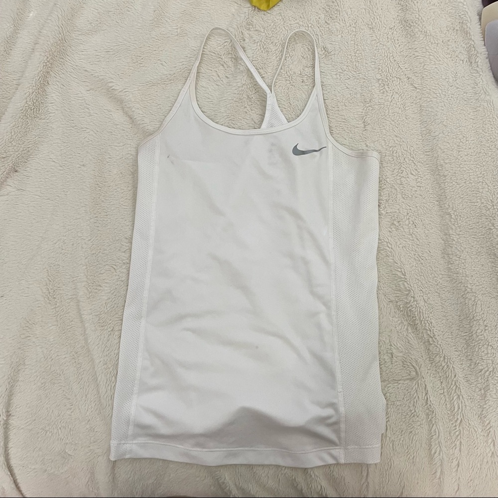 White Nike tank top